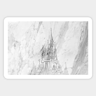 Magic Castle Marble Carving Sticker